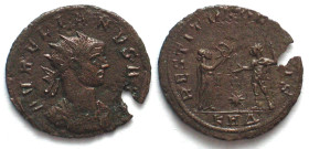 AURELIAN (270-275 AD). AE Antoninianus, 274-275, KAΔ, Serdica mint, RESTITVT ORBIS, scarce! XF