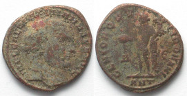 MAXIMIANUS I Herculius (286-310 AD). AE Follis, ANT, Antioch mint, GENIO POPVLI ROMANI, Genius standing, VF