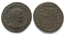 DIOCLETIAN (284-305). AE radiate fraction, 295-299, КГ, Cyzicus mint, CONCORDIA MILITVM, VF