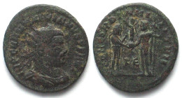 MAXIMIANUS I Herculius (286-310 AD). AE radiate fraction, 295-296, KЄ, Cyzicus mint, CONCORDIA MILITVM, VF