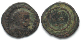 MAXIMIANUS I Herculius (286-310 AD). AE Radiate, 303, Carthage mint, VOT XX FK within wreath, aVF