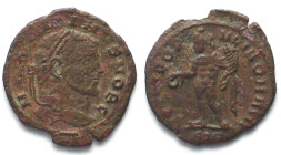 MAXIMINUS II Daia (305-313 AD). AE 1/4 Follis, 305-306, SIS, Siscia mint, GENIO POPVLI ROMANI, Genius standing, VF