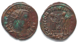 SEVERUS II (305-307 AD). AE Post-reform Radiate, 305-306, ALE, Alexandria mint, CONCORDIA MILITVM, Δ in lower centre, AU! Rare!