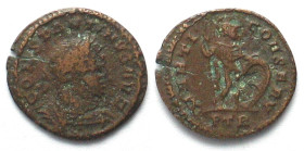 CONSTANTINE I the Great (306-337 AD). AE Half Follis, 310-311, PTR, Trier mint, MARTI CONSERV, Mars standing, VF