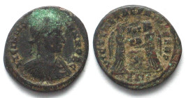 LICINIUS II (317-324 AD). AE Follis, ASIS, Siscia mint, VICT LAETAE PRINC PERP, two Victories holding shield, aVF