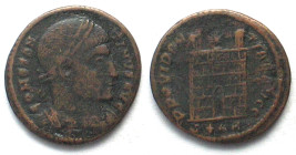 CONSTANTINE I the Great (306-337 AD). AE Follis, 324-325, S*AR, Arelate mint (Arles), camp gate of 6 layers, VF, rare!