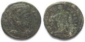 HELENA (+328 AD). Mother of Constantine I. AE Follis, STR Crescent, Trier mint, SECVRITAS REIPVBLICAE, VF+