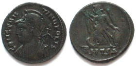 CITY COMMEMORATIVES (330-346 AD). CONSTANTINOPOLIS, AE Follis, 330-333, SMTSΔ, Thessalonica mint, XF