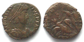 CONSTANTIUS II (324-361 AD). AE Maiorina, 352-354, SMK, Cyzicus mint, FEL TEMP REPARATIO, .S. in field, XF