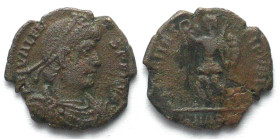 VALENS (364-378 AD). AE Nummus, SMAQS, Aquileia mint, SECVRITAS REIPVBLICAE, VF