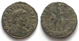 GRATIAN (367-383). AE Follis, 367-375, ASIS, Siscia mint, GLORIA ROMANORVM, VF