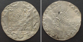 LEVANT. Imitation of Dutch ducat dated 1818, probably silver, 22mm, VF
