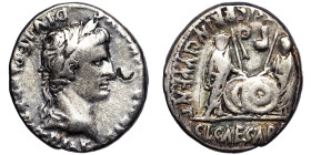 Roman Coins, Empire, Augustus (27 BC-14 AD), Denar, n.d. (ca. 2 BC-4 AD), Lugdunum, Ag. 3,75 g, RIC 210, F