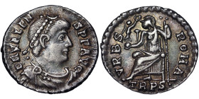Roman Coins, Empire, Valentinian II (375-392 AD), Siliqua, n.d., Treveri, Ag. 1,88 g, RIC 27b, VF+
