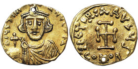 Roman Coins, Eastern Roman Empire (Byzantine Empire), Justinian II first reign (685-695 AD), Tremissis, n.d. (ca. 687-692 AD), Constantinople, Au. 1,4...