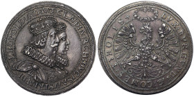 Austria, Holy Roman Empire (800/962 - 1806), Leopold V, Archduke of Austria (1619-1632), 2 Taler, n.d., Hall, Variant. Ag. 56,35 g, DAV 3331, XF