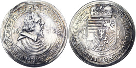 Austria, Holy Roman Empire (800/962 - 1806), Leopold V, Archduke of Austria (1619-1632), Taler, 1624, Hall, Ag. 28,20 g, DAV 3330, VF