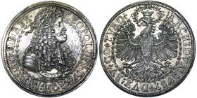 Austria, Holy Roman Empire (800/962 - 1806), Leopold I, Holy Roman Emperor (1657-1705), 2 Taler, n.d. (ca. 1680), Hall, Ag. 56,86 g, DAV 3250, XF+