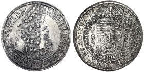 Austria, Holy Roman Empire (800/962 - 1806), Leopold I, Holy Roman Emperor (1657-1705), Taler, 1695, Hall, Ag. 28,79 g, DAV 3245, VF+