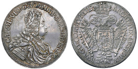 Austria, Holy Roman Empire (800/962 - 1806), Charles VI, Holy Roman Emperor (1711-1740), 1/2 Taler, n.d., Hall, Ag. 14,30 g, Herinek 484, A.UNC