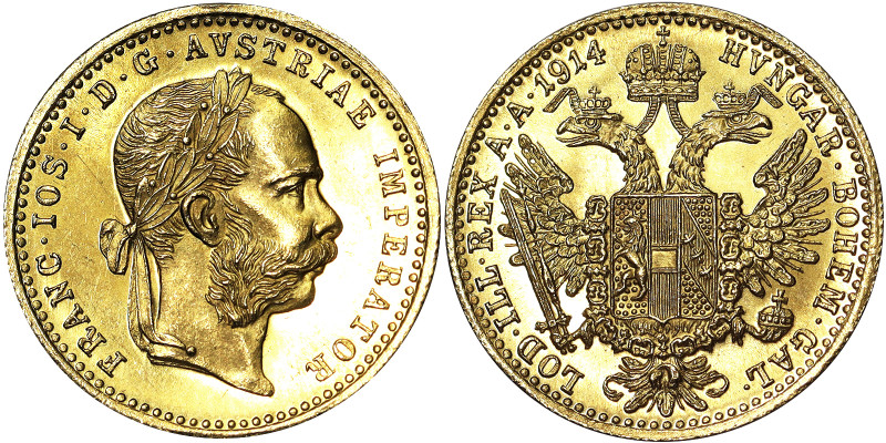 Austria, Austro-Hungarian Empire, Franz Joseph I (1848-1916), Ducat, 1914, Vienn...