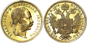 Austria, Austro-Hungarian Empire, Franz Joseph I (1848-1916), Ducat, 1914, Vienna, Au. 3,49 g, Frühwald 1273, A.UNC