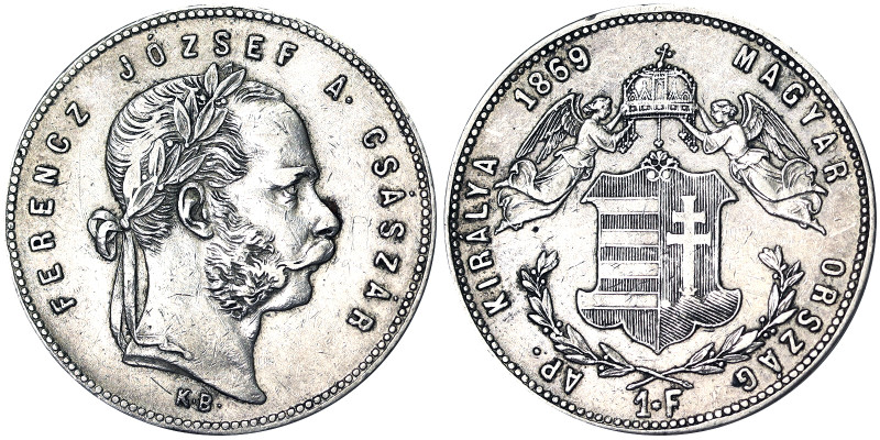 Austria, Austro-Hungarian Empire, Franz Joseph I (1848-1916), 1 Gulden, 1869, Kr...