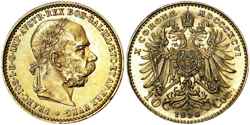 Austria, Austro-Hungarian Empire, Franz Joseph I (1848-1916), 10 Corona, 1896, V...