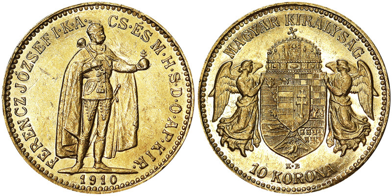 Austria, Austro-Hungarian Empire, Franz Joseph I (1848-1916), 10 Korona, 1910, K...