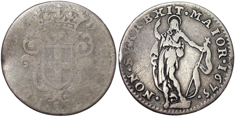 Italian States, Genoa, Republic Biennial Doges Phase III (1637-1797), 5 Soldi, 1...