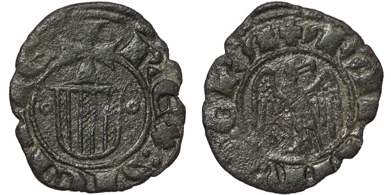 Italian States, Messina, Alfonso I d'Aragona (1416-1458), Denaro, n.d., Messina,...