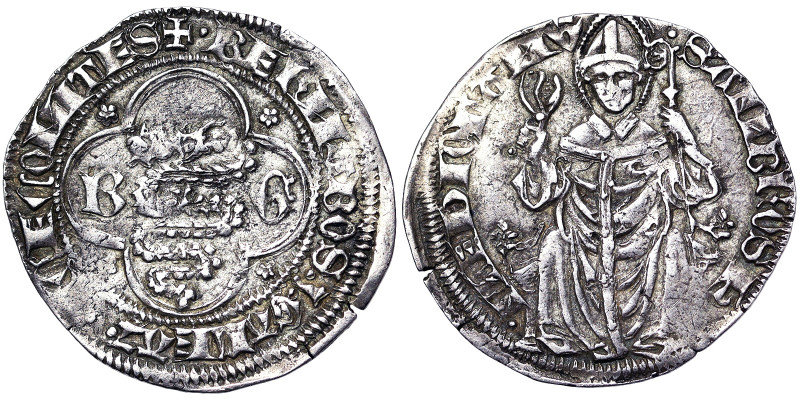 Italian States, Milan, Barnabo and Galeazzo II Visconti (1355-1378), Grosso da 2...