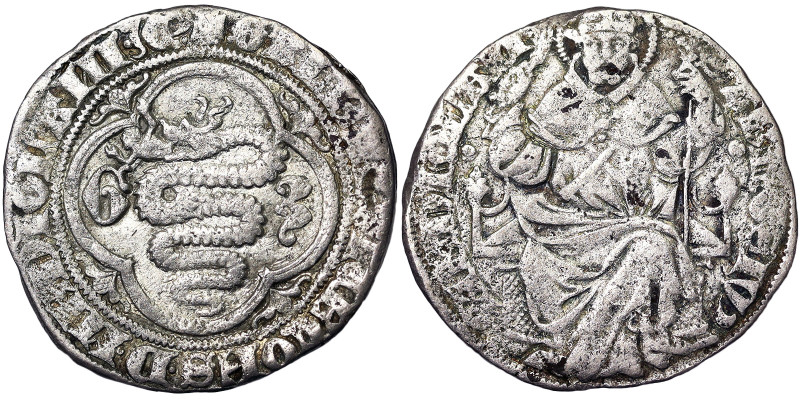 Italian States, Milan, Gian Galeazzo Visconti (1385-1402), Pegione o Grosso, n.d...