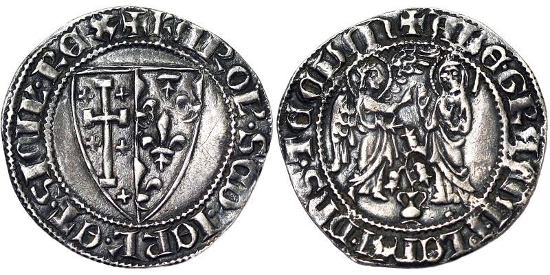 Italian States, Naples, Carlo II d’Angiò (1285-1309), Saluto, n.d., Naples, Ag. ...