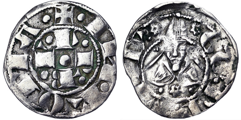 Italian States, Rome (Papal State), Urbano V (1362-1370), 1/2 Grosso, n.d., Rome...