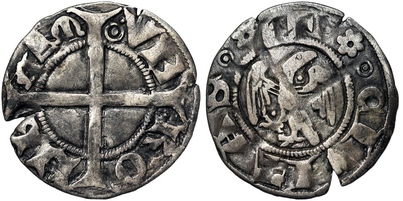 Italian States, Verona, Alberto II and Mastino della Scala (1329-1352), Grosso A...