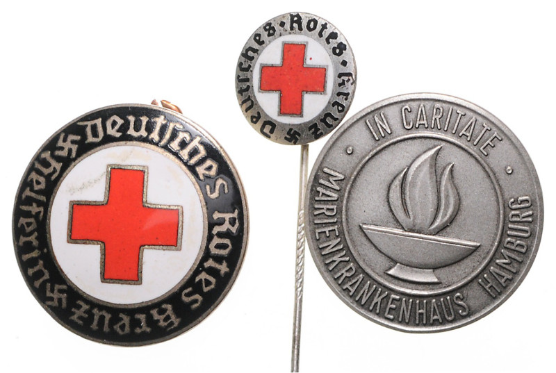 Deutsche Ausgaben bis 1945. 
Rotes Kreuz. Zivilabzeichen, 6. Form, 16 mm, und B...