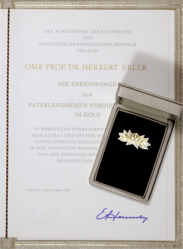 Ausgaben der DDR. 
Staatl. Auszeichnungen. 
Ehrenspange zum Vaterländischen Ve...