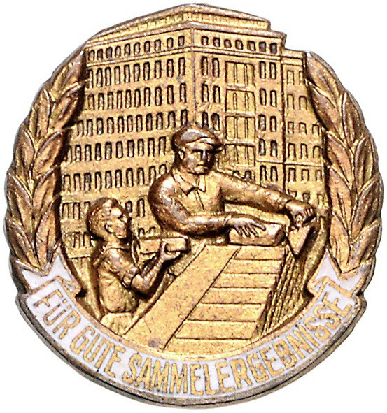 Ausgaben der DDR. 
Junge Pioniere. 
Abz. für Leistungen bei Altstoffsammlungen...