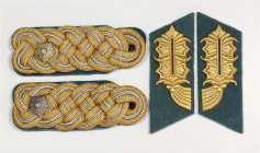 Ausgaben der DDR. 
NVA. 
Luftstreitkräfte/Luftverteidigung. 1 Paar Schulterstücke, Generalmajor, und 1 Paar Kragenspiegel für Generale. zus. 4 St.. ...