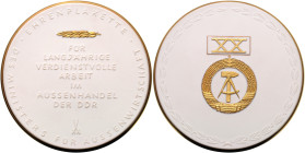 Ausgaben der DDR. 
Staatsrat, Ministerrat und Ministerien. 
Ministerium für Außenhandel. Ehrenplakette des Ministers für Außenwirtschaft, nichttragb...