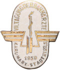 Ausgaben der DDR. 
Staatsrat, Ministerrat und Ministerien. 
Ministerium für Verkehrswesen. Teilnehmer-Abzeichen der VII. Tagung der Bahnärzte 1959 i...