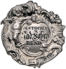Ausgaben deutscher Organisationen, Firmen usw.. 
Deutscher Rad-Fahrer-Bund (DRB). Mitgliedsabzeichen, klein, 23,0 x 22,5 mm, SiN, Herst.: G. G. Lindn...