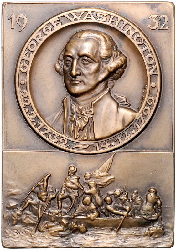 Deutsche Medaillen. 
Personenmedaillen. 
Washington, George (1732-1799). Einse...