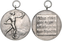 Deutsche Medaillen. 
Deutsches Reich. 
"Paul von Breitenbach-Medaille" 1916, tragb. Kriegserinnerungsmed. des Eisenbahn-Töchterhorts (gestift. durch...