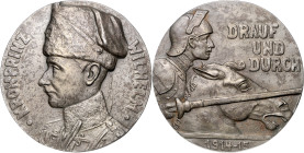 Deutsche Medaillen. 
Deutsches Reich. 
Eisengussmed. 1915, v. Rudolf Küchler, auf Kronprinz Wilhelm v. Preußen, Oberbefehlshaber der 5. Armee in der...