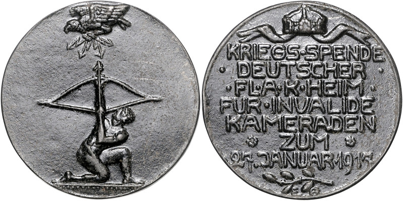 Deutsche Medaillen. 
Deutsches Reich. 
Eisengussmed. 1917, von E. Göttlich, Kr...