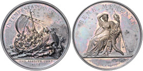Deutsche Medaillen. 
Emden. 
Silberne Verdienstmedaille o.J. der Emdener Assekuranz-Compagnie v. 1772, von Christoph Carl Pfeuffer bei Atelier Loos,...
