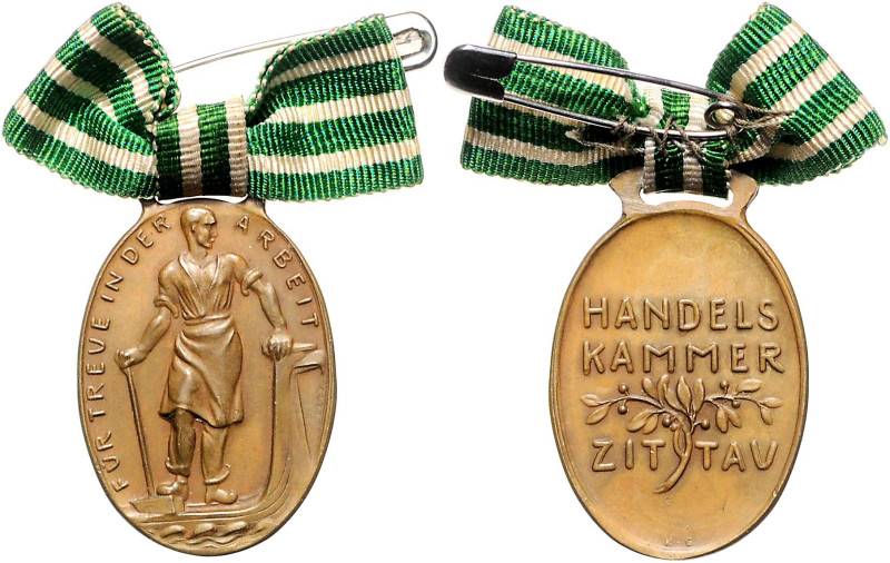 Medaillen von Karl Goetz. 
Hochovale Bronzemed. mit Orig.-Öse o.J., Handelskamm...