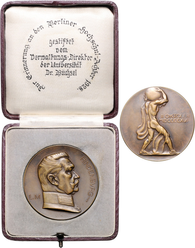 Akademie-, Universitäts- u. Schulmedaillen, Studentica. 
Berlin. Bronzemed. 191...